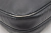 Authentic GUCCI Vintage Shoulder Bag Purse Leather Navy 0939J