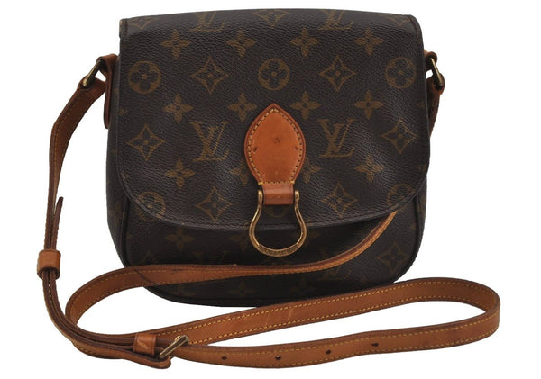 Authentic Louis Vuitton Monogram Saint Cloud MM M51243 Shoulder Cross Bag 0940J