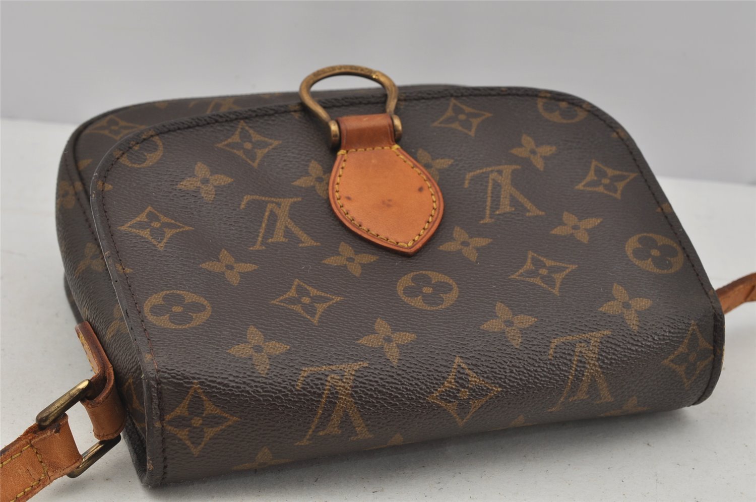 Authentic Louis Vuitton Monogram Saint Cloud MM M51243 Shoulder Cross Bag 0940J