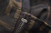Authentic Vintage FENDI Zucca Shoulder Tote Bag Nylon Leather Brown 0941I