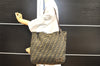 Authentic Vintage FENDI Zucca Shoulder Tote Bag Nylon Leather Brown 0941I