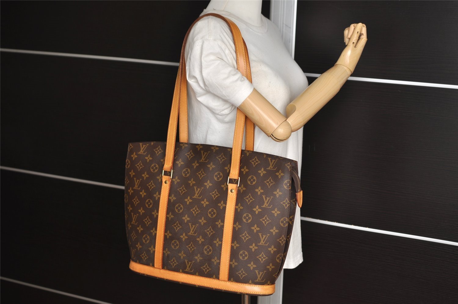 Authentic Louis Vuitton Monogram Babylone Shoulder Tote Bag M51102 LV 0942J