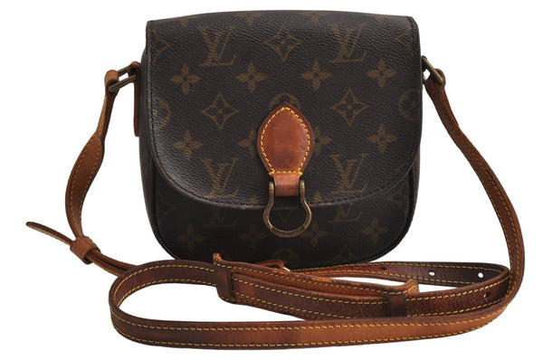 Authentic Louis Vuitton Monogram Saint Cloud PM M51244 Shoulder Cross Bag 0942K