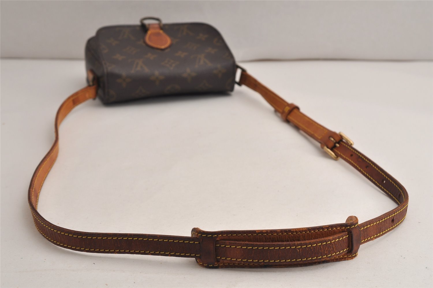 Authentic Louis Vuitton Monogram Saint Cloud PM M51244 Shoulder Cross Bag 0942K