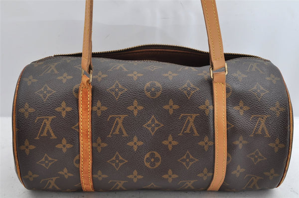 Authentic Louis Vuitton Monogram Papillon 30 Hand Bag M51385 LV Junk 0943K