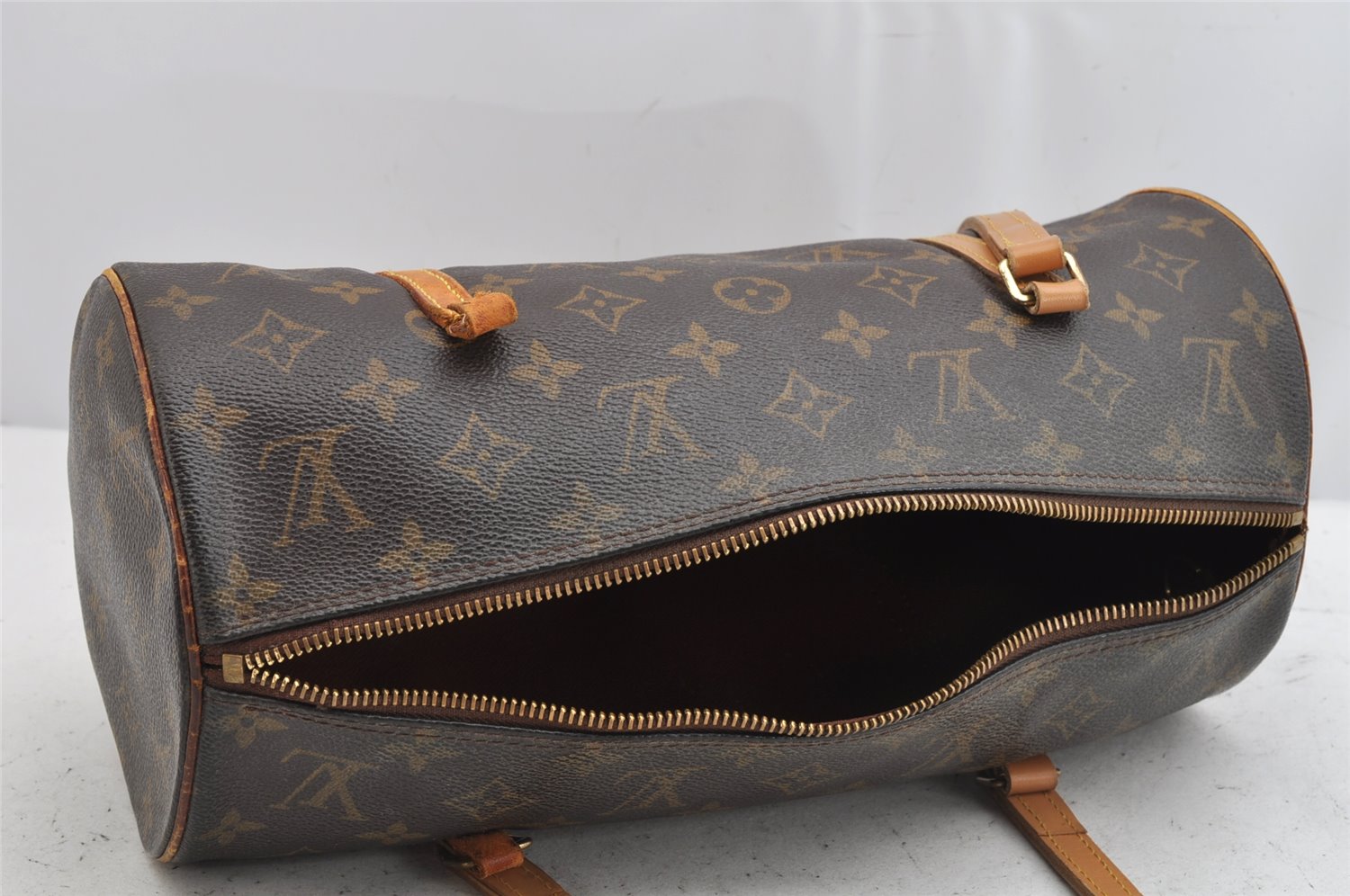 Authentic Louis Vuitton Monogram Papillon 30 Hand Bag M51385 LV Junk 0943K