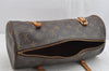 Authentic Louis Vuitton Monogram Papillon 30 Hand Bag M51385 LV Junk 0943K