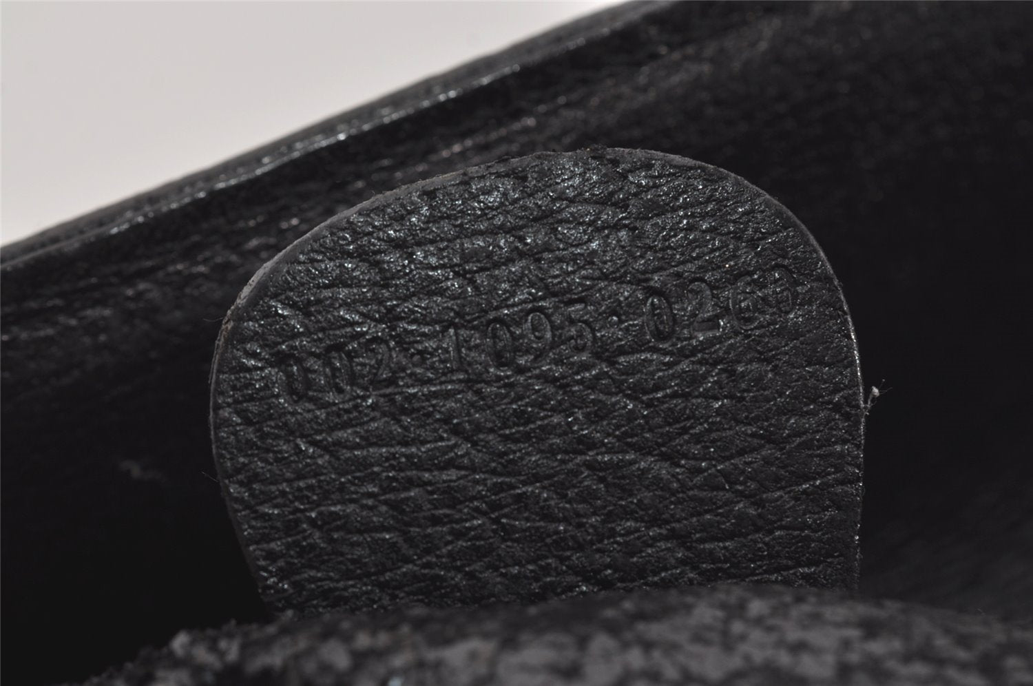 Authentic GUCCI Vintage Bamboo Hand Bag Leather Black Junk 0944I