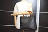Authentic GUCCI Vintage Bamboo Hand Bag Leather Black Junk 0944I