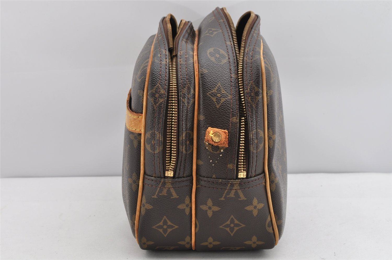 Auth Louis Vuitton Monogram Reporter PM Shoulder Cross Bag M45254 LV Junk 0944K