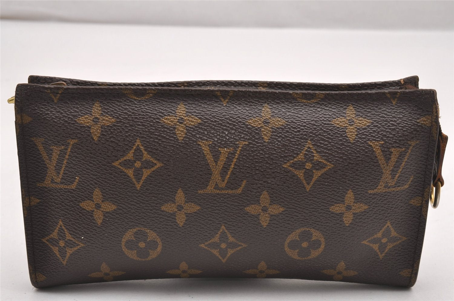 Authentic Louis Vuitton Monogram Pouch For Bucket GM LV Junk 0945J