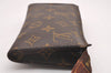 Authentic Louis Vuitton Monogram Pouch For Bucket GM LV Junk 0945J