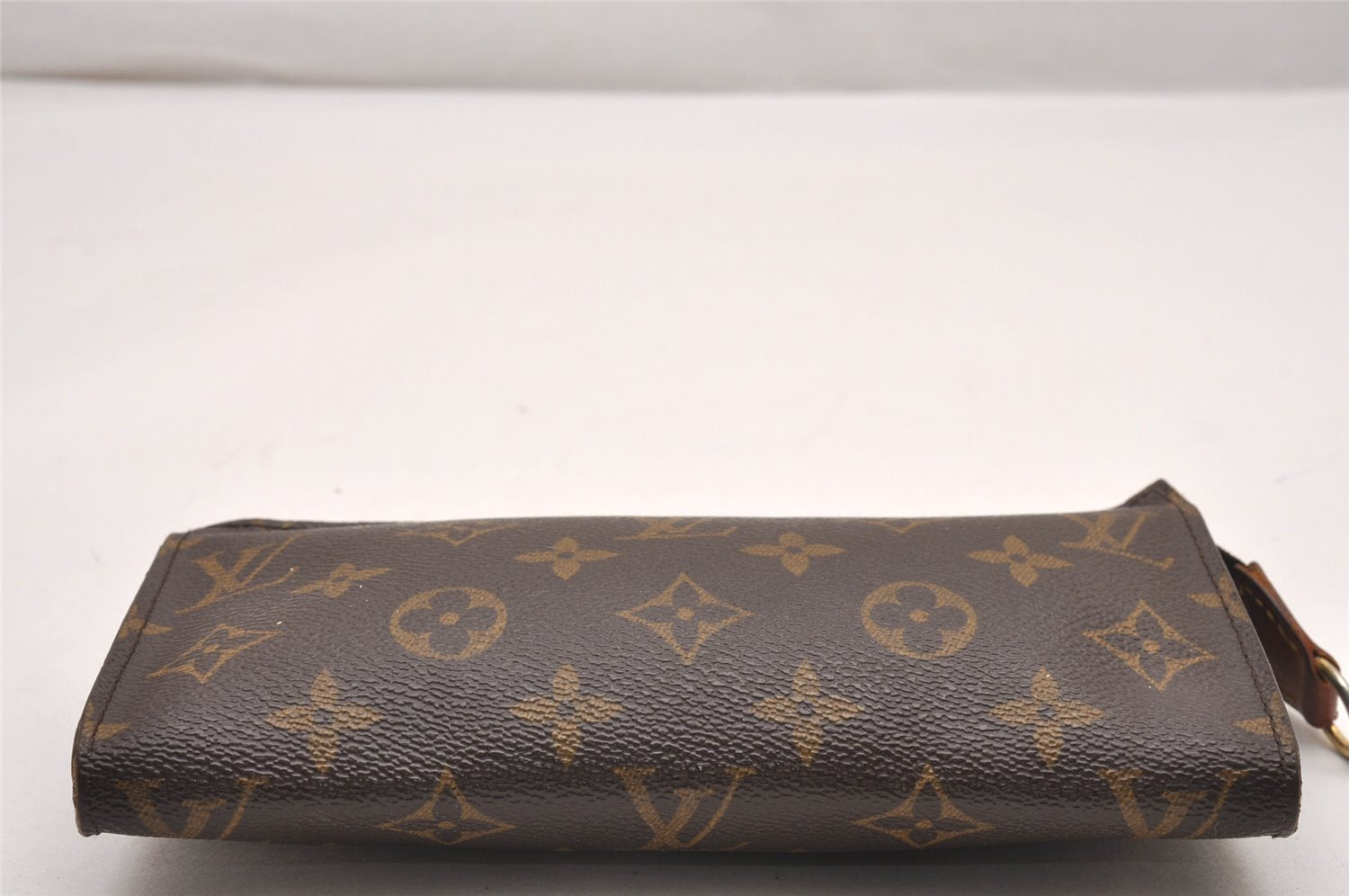 Authentic Louis Vuitton Monogram Pouch For Bucket GM LV Junk 0945J