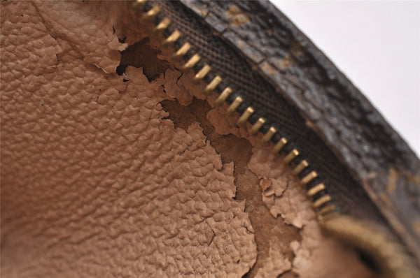 Authentic Louis Vuitton Monogram Pouch For Bucket GM LV Junk 0945J