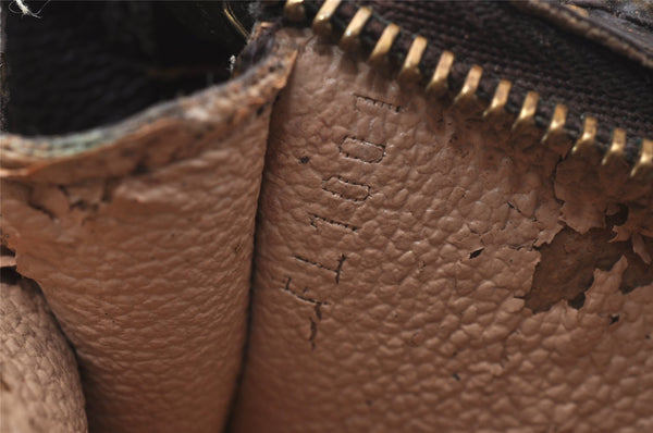 Authentic Louis Vuitton Monogram Pouch For Bucket GM LV Junk 0945J