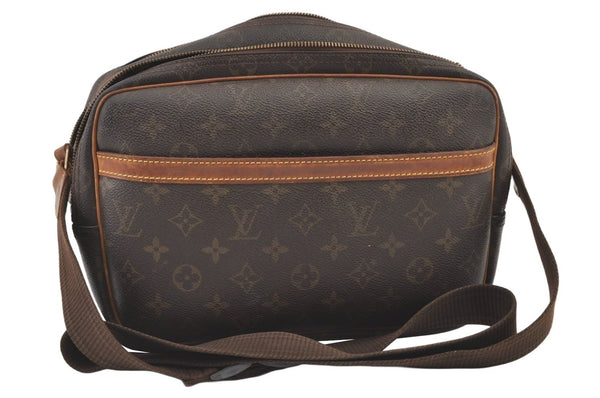 Auth Louis Vuitton Monogram Reporter PM Shoulder Cross Bag M45254 LV Junk 0945K