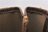 Authentic GUCCI Web Sherry Line Shoulder Tote Bag GG PVC Leather Brown 0947G