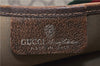 Authentic GUCCI Web Sherry Line Shoulder Tote Bag GG PVC Leather Brown 0947G