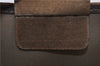 Authentic GUCCI Web Sherry Line Shoulder Tote Bag GG PVC Leather Brown 0947G