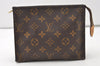 Authentic Louis Vuitton Monogram Poche Toilette 19 M47544 Cosmetics Pouch 0947J