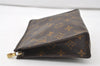 Authentic Louis Vuitton Monogram Poche Toilette 19 M47544 Cosmetics Pouch 0947J