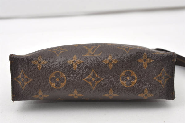Authentic Louis Vuitton Monogram Poche Toilette 19 M47544 Cosmetics Pouch 0947J