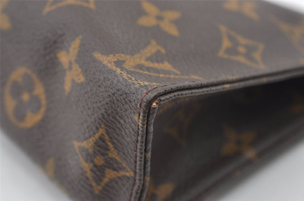 Authentic Louis Vuitton Monogram Poche Toilette 19 M47544 Cosmetics Pouch 0947J