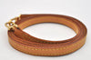 Authentic Louis Vuitton Leather Shoulder Strap Beige 46.3" LV 0947K