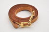 Authentic Louis Vuitton Leather Shoulder Strap Beige 46.3" LV 0947K