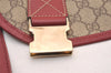 Authentic GUCCI Shoulder Cross Body Bag GG PVC Leather 201732 Brown 0948I