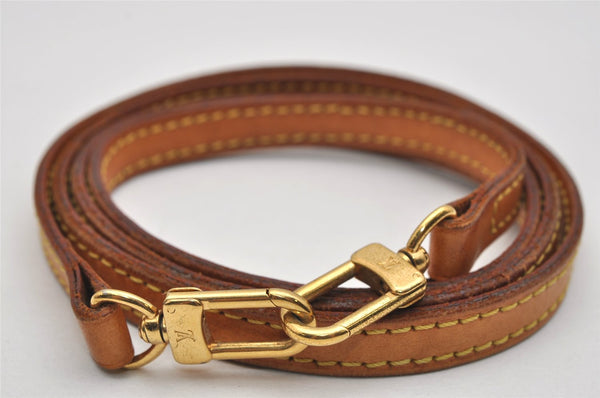 Authentic Louis Vuitton Leather Shoulder Strap Beige 46.5" LV 0948K