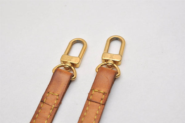 Authentic Louis Vuitton Leather Shoulder Strap Beige 46.5" LV 0948K