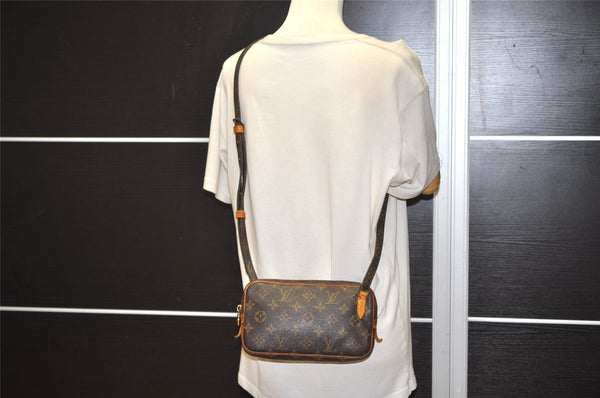 Auth Louis Vuitton Monogram Marly Bandouliere Shoulder Cross Bag M51828 LV 0949J
