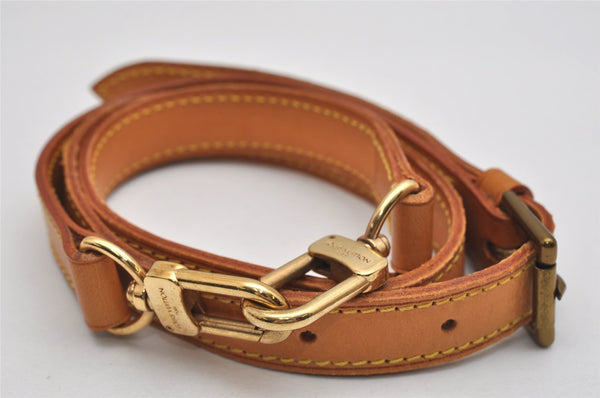 Authentic Louis Vuitton Leather Shoulder Strap Beige 33.9-40.9" LV 0949K