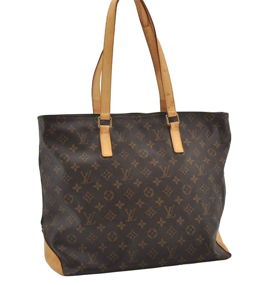 Authentic Louis Vuitton Monogram Cabas Mezzo Shoulder Tote Bag M51151 LV 0950J