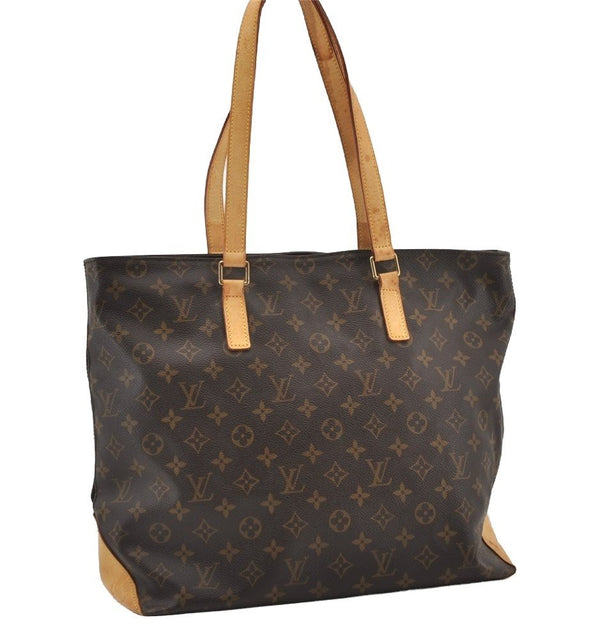 Authentic Louis Vuitton Monogram Cabas Mezzo Shoulder Tote Bag M51151 LV 0950J