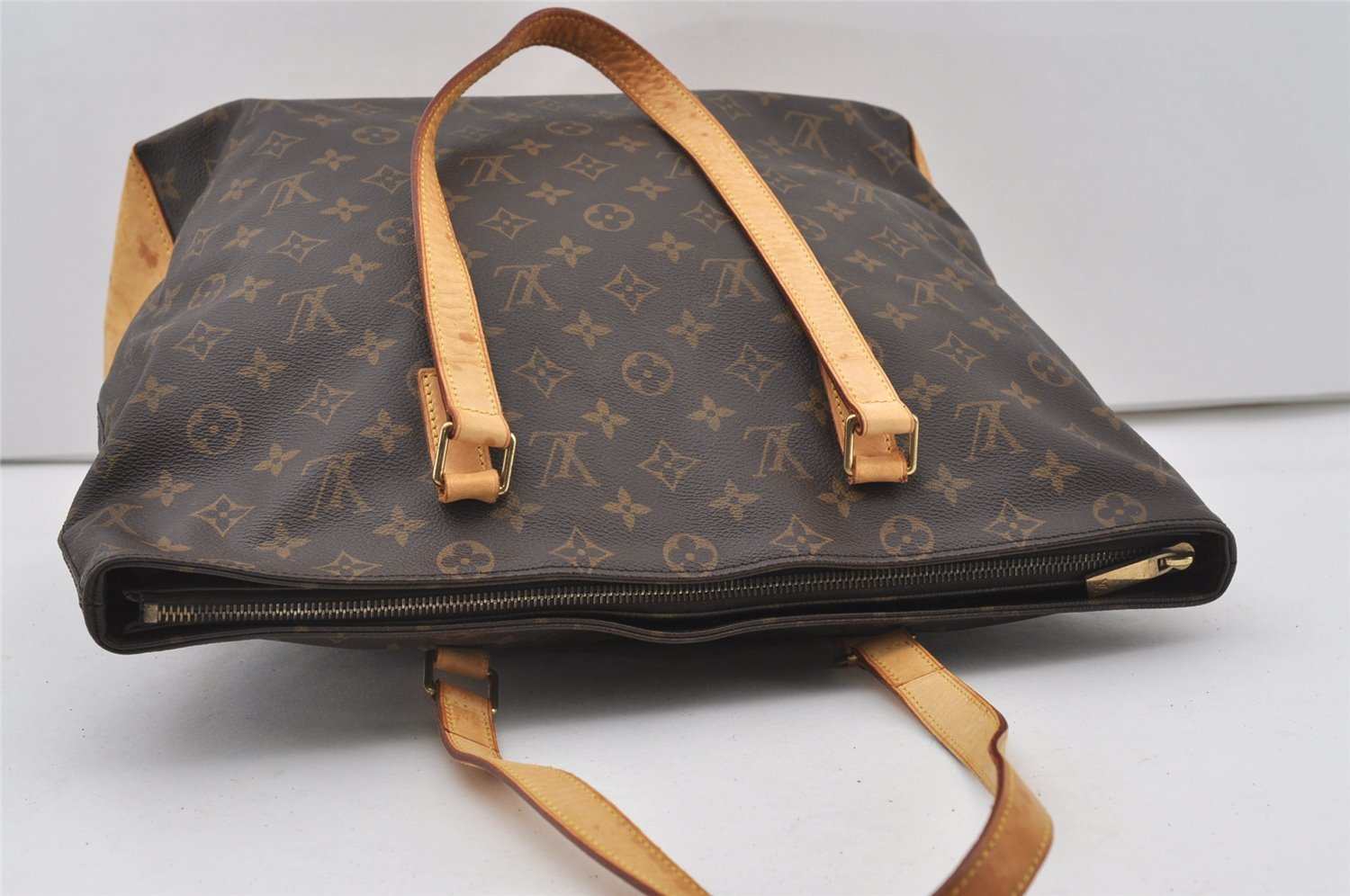 Authentic Louis Vuitton Monogram Cabas Mezzo Shoulder Tote Bag M51151 LV 0950J