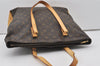 Authentic Louis Vuitton Monogram Cabas Mezzo Shoulder Tote Bag M51151 LV 0950J