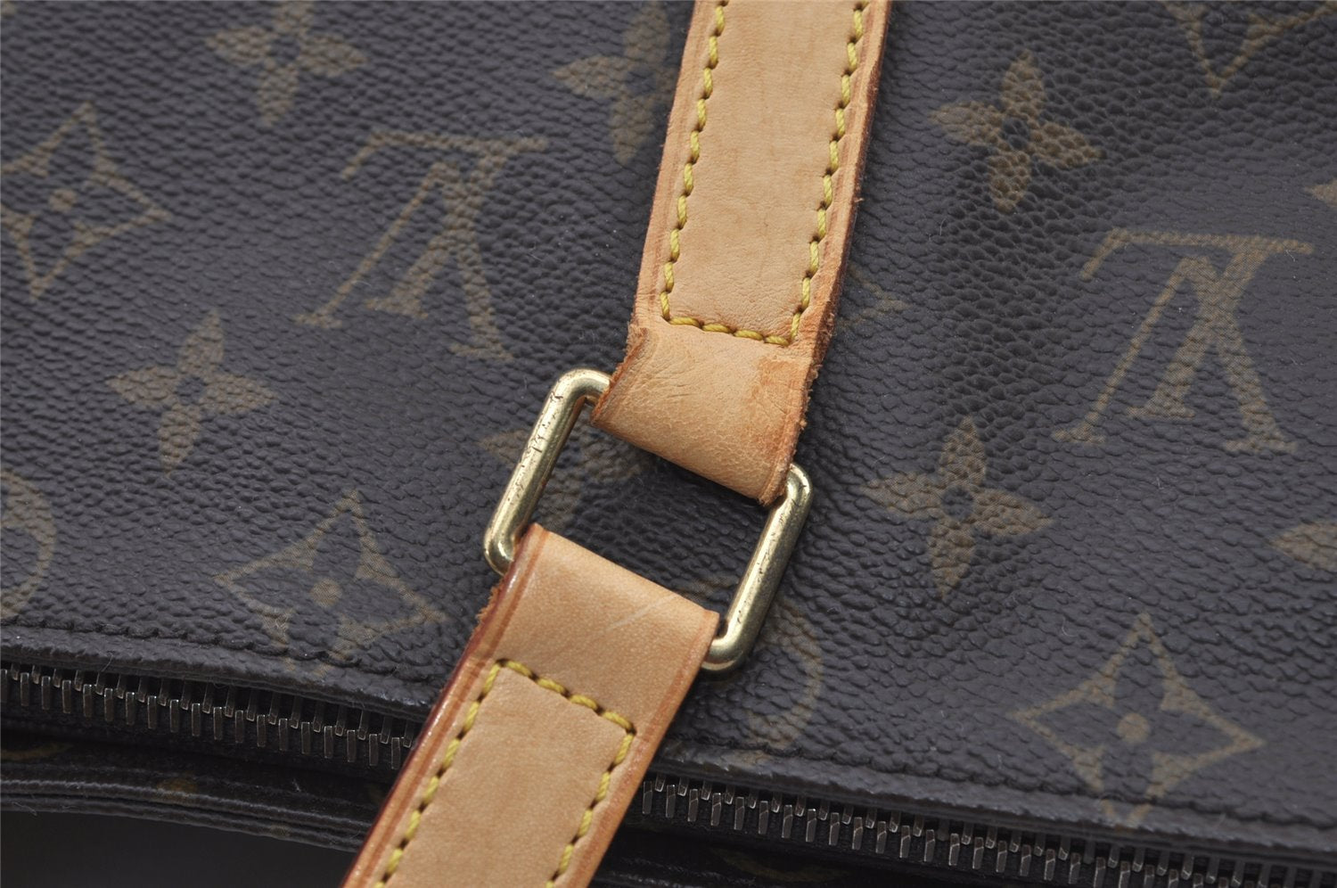 Authentic Louis Vuitton Monogram Cabas Mezzo Shoulder Tote Bag M51151 LV 0950J