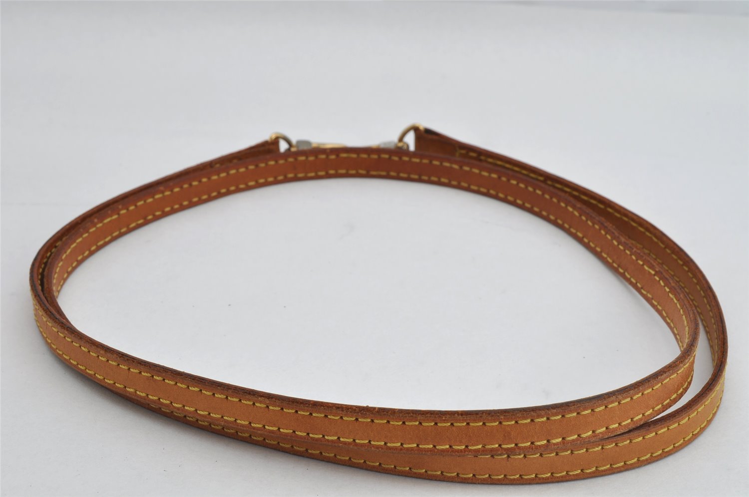 Authentic Louis Vuitton Leather Shoulder Strap Beige 47