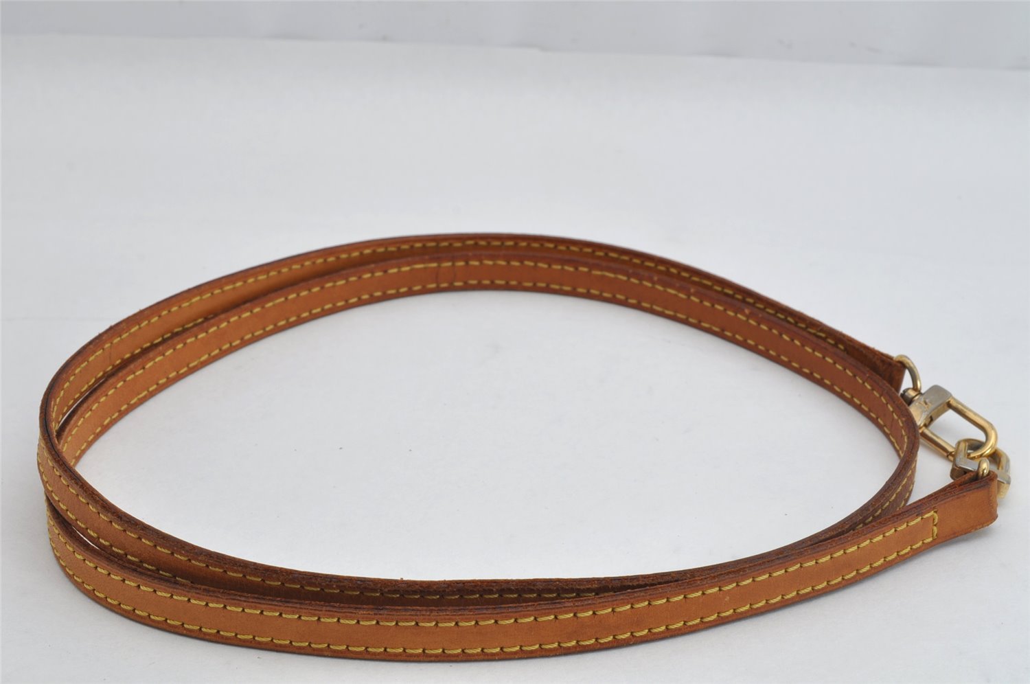 Authentic Louis Vuitton Leather Shoulder Strap Beige 47