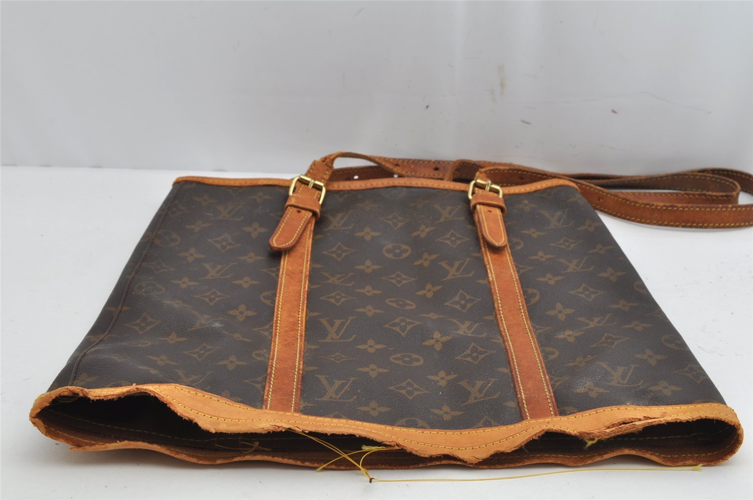 Authentic Louis Vuitton Monogram Bucket GM Shoulder Tote Bag M42236 Junk 0952K