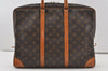 Authentic Louis Vuitton Monogram Porte Documents Voyage M53361 Briefcase 0953J