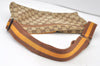 Authentic GUCCI Sherry Line Waist Body Bag GG Canvas Leather 28566 Brown 0953K