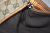 Authentic GUCCI Sherry Line Waist Body Bag GG Canvas Leather 28566 Brown 0953K