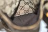 Authentic GUCCI Sherry Line Waist Body Bag GG Canvas Leather 28566 Brown 0953K