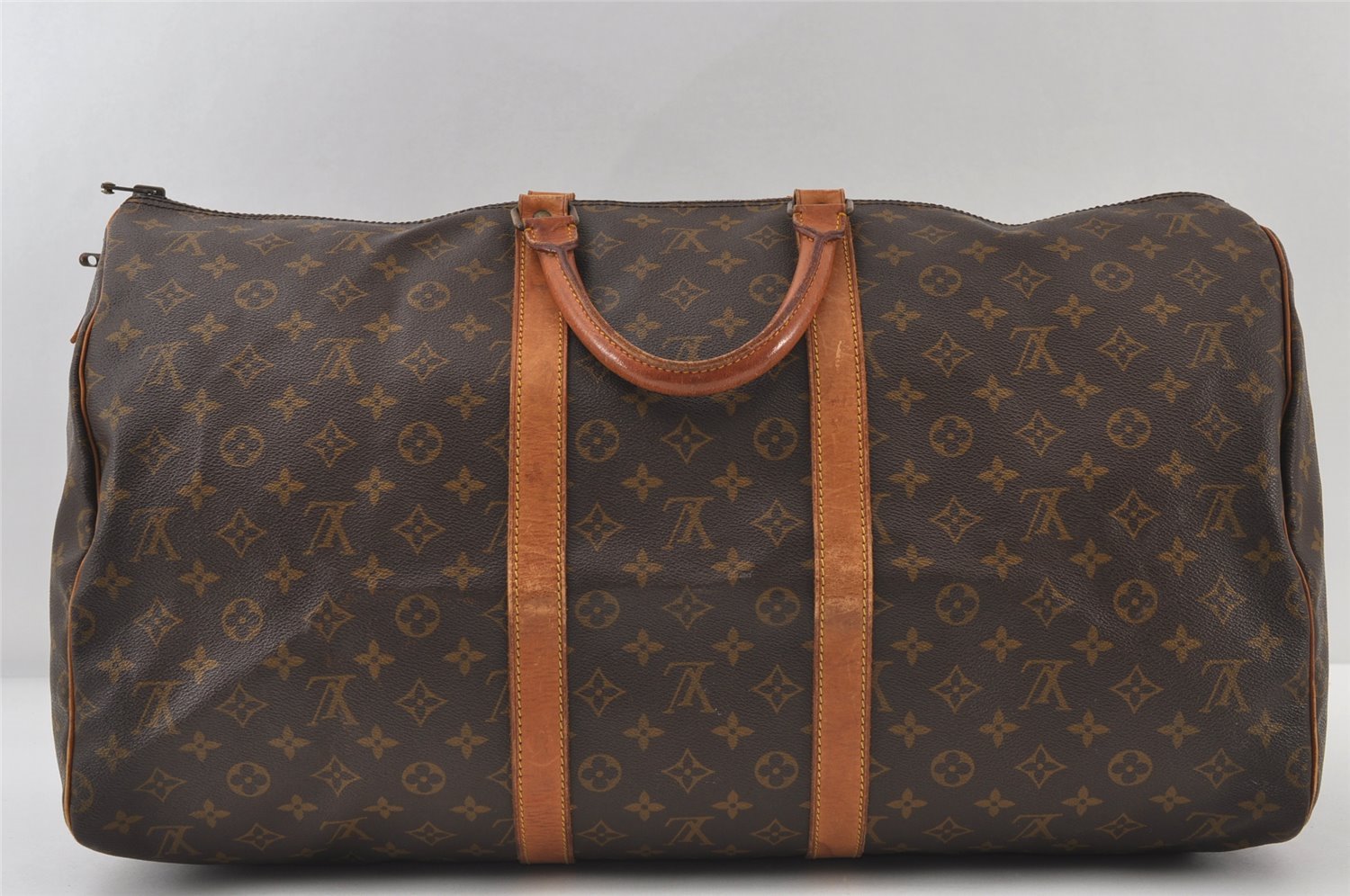 Authentic Louis Vuitton Monogram Keepall 55 Travel Boston Bag Old Model LV 0954J