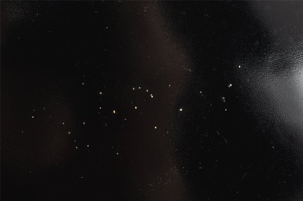 Authentic GUCCI Vintage Bamboo 2Way Shoulder Hand Bag Purse Enamel Black 0954K