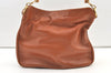 Authentic GUCCI Bamboo 2Way Shoulder Hand Bag Purse Leather Brown Junk 0955K