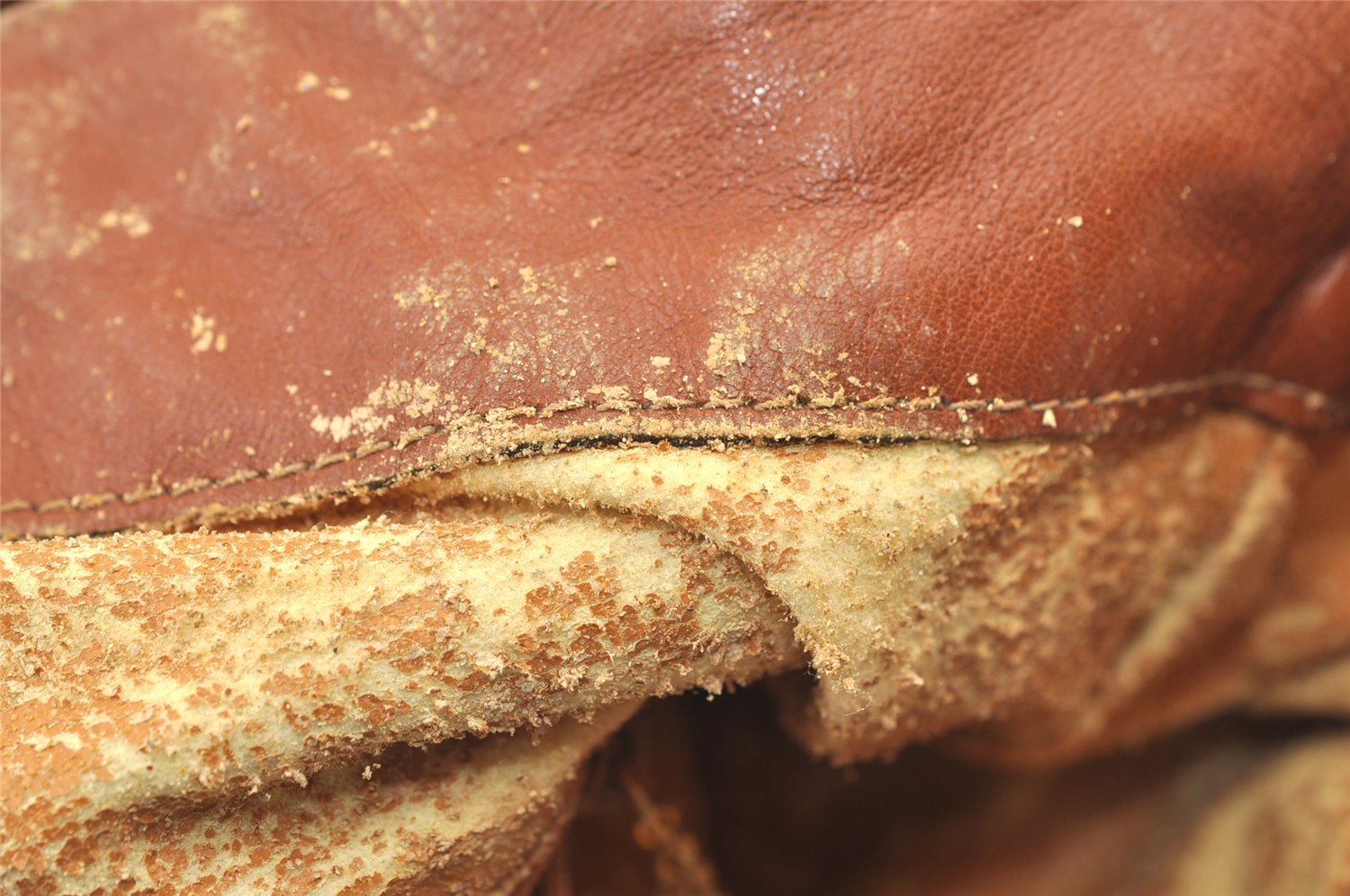 Authentic GUCCI Bamboo 2Way Shoulder Hand Bag Purse Leather Brown Junk 0955K